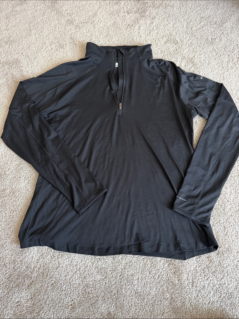 Columbia Women's Omniwick Black Half-Zip Performance Pullover